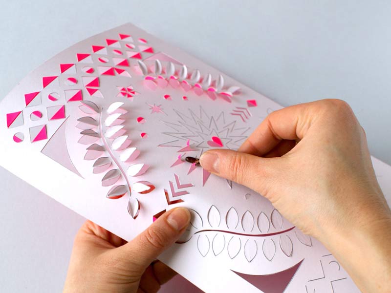 Decor with Paper CuttingHow to make paper cut out design step by step 